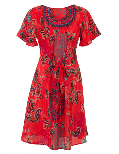 Robe Polyester Manches Courtes