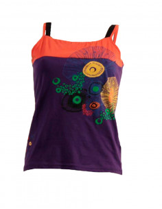 Cotton tee-shirt with lining abysse 2