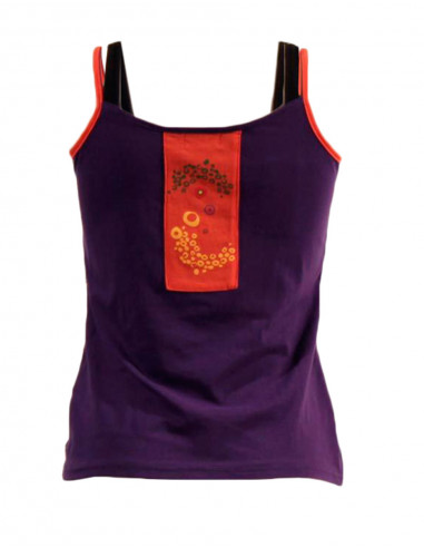 Cotton tee-shirt with lining abysse