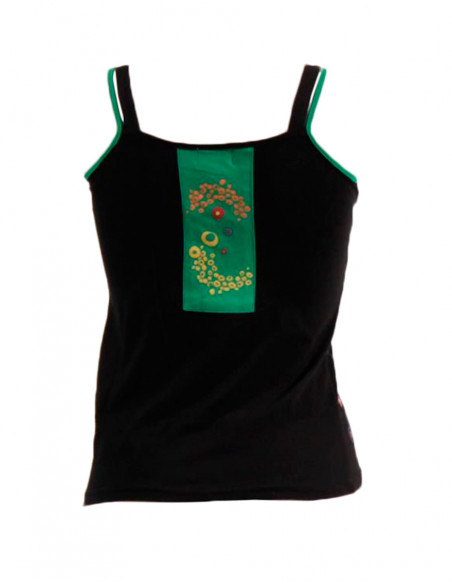 Cotton tee-shirt with lining abysse