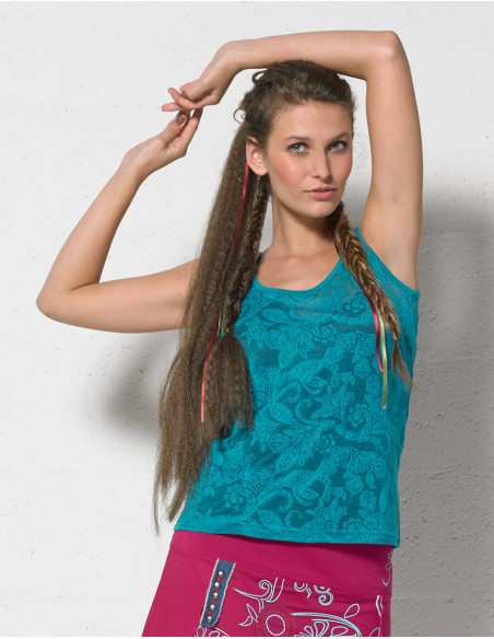 Debardeur femme effet dévoré