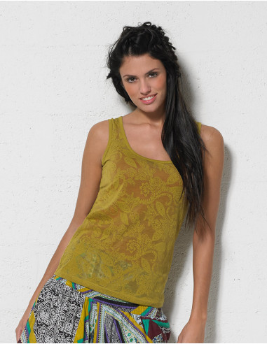 Debardeur femme effet dévoré