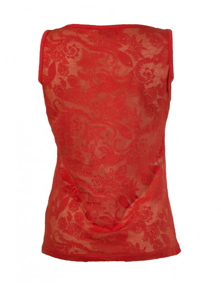 Debardeur femme effet dévoré