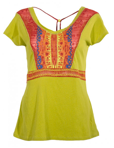 Knitted cotton tee shirt