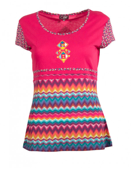 Knitted cotton tee shirt