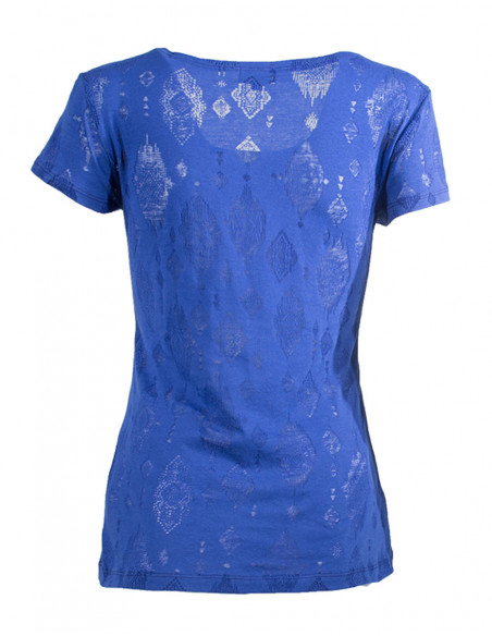 Tee shirt manches courtes effet dévoré