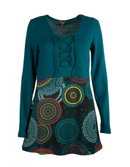 Tunique maille manches longues