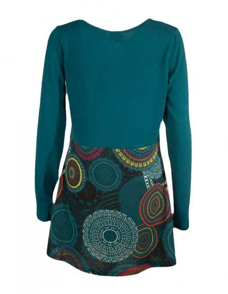 Tunique maille manches longues