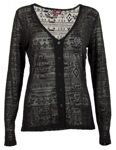 Knitted 60% cotton 40% polyester jacket