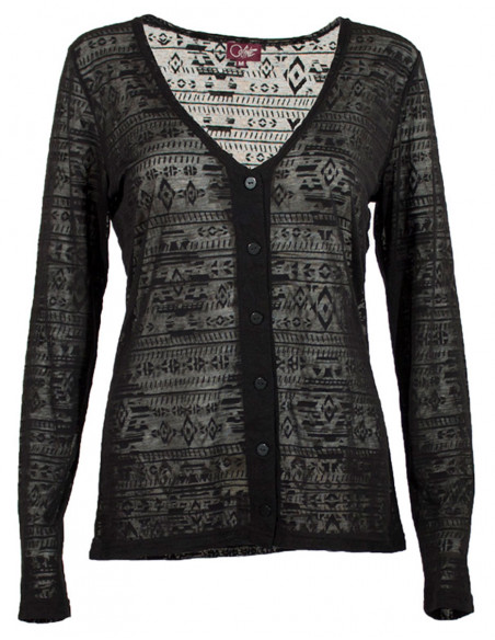 Knitted 60% cotton 40% polyester jacket