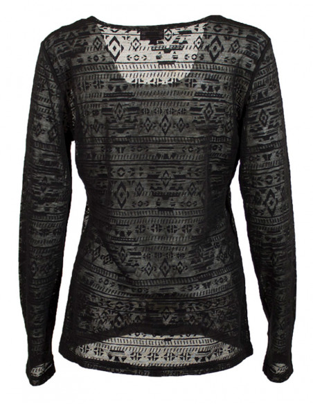 Veste femme effet devoré