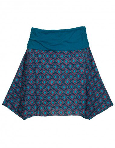 Jupe maille coton imprimé Moge