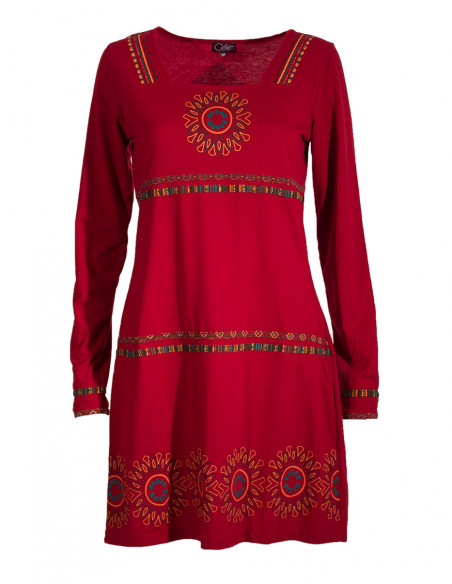 Robe maille manches longues