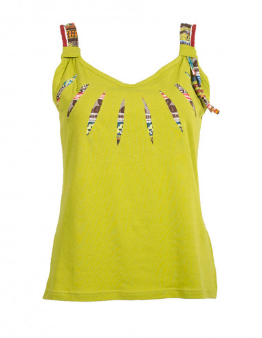 Tee Shirt bretelles imprimé