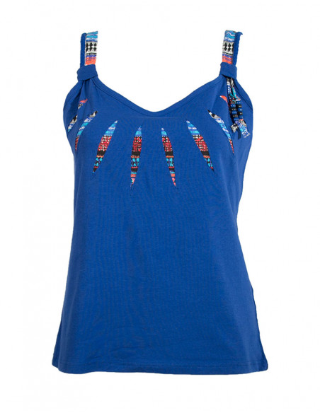 Tee Shirt bretelles imprimé