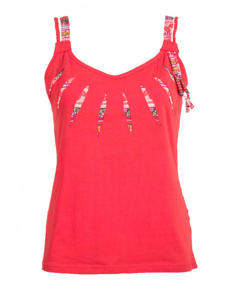 Tee Shirt bretelles imprimé