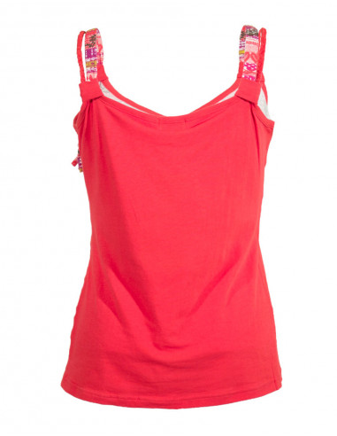 Tee Shirt bretelles imprimé