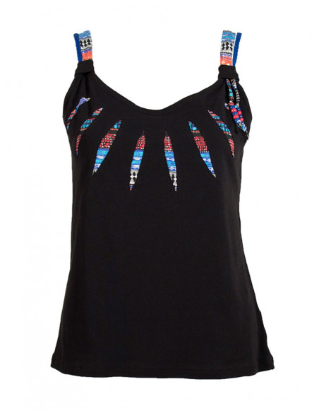 Tee Shirt bretelles imprimé