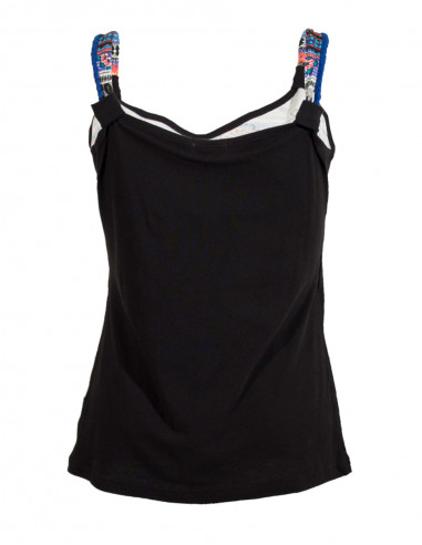 Tee Shirt bretelles imprimé