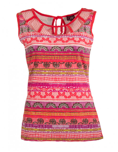 Tshirt sans manches imprimé