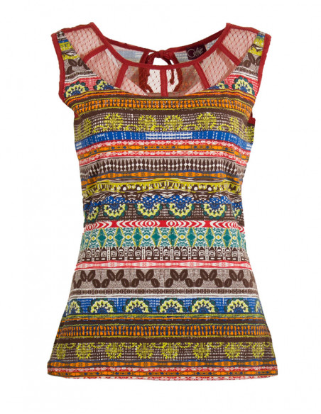 Tshirt sans manches imprimé