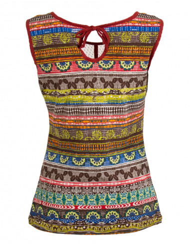 Tshirt sans manches imprimé