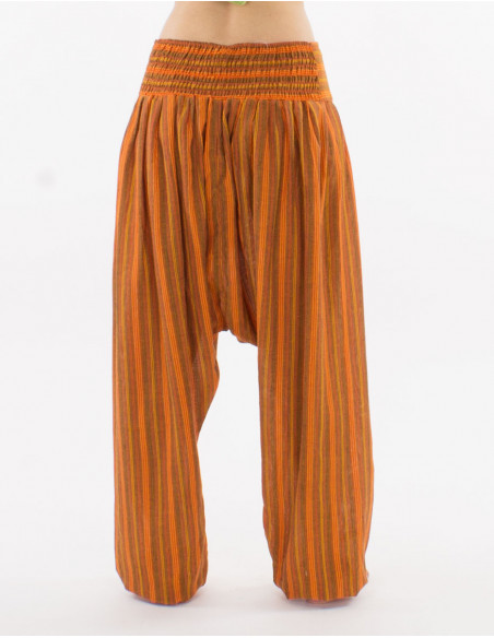 Lady cotton striped pant