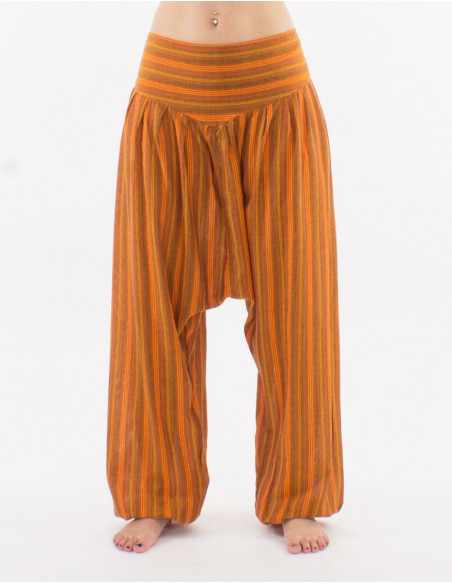 Lady cotton striped pant