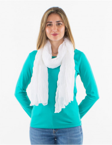 10 x Plain Wrinkled Scarves