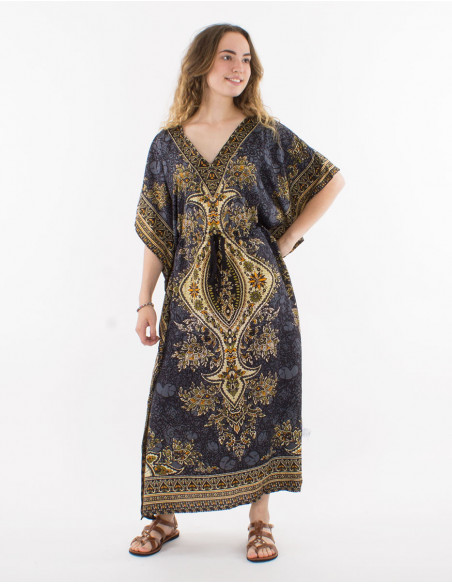 Robe Kaftan Polyester Imprime