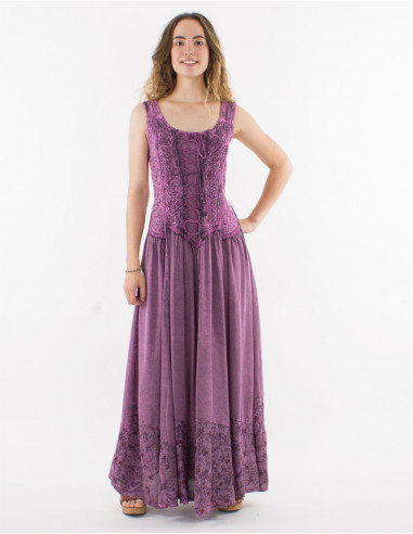 Robe longue viscose bretelles SW