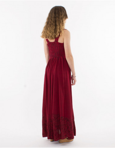 Long viscose sw straps dress