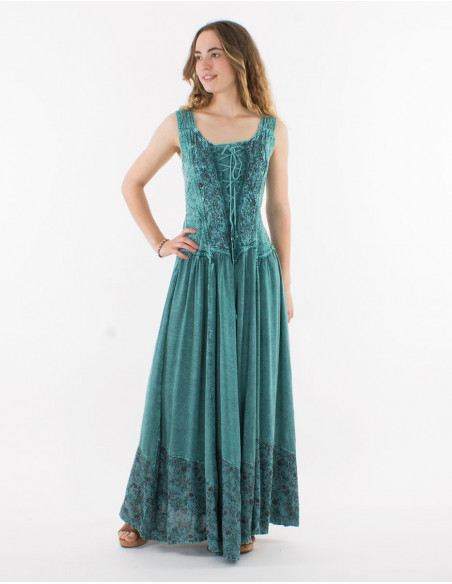 Robe longue viscose bretelles SW