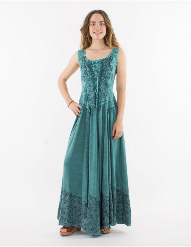 Long viscose sw straps dress