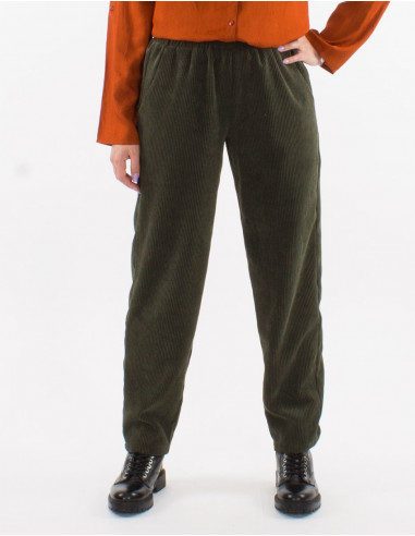 Corduroy 88% polyester 12% polyamide pants