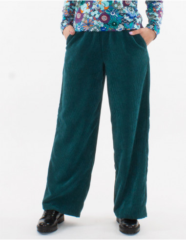 Corduroy 88% polyester 12% polyamide large pants