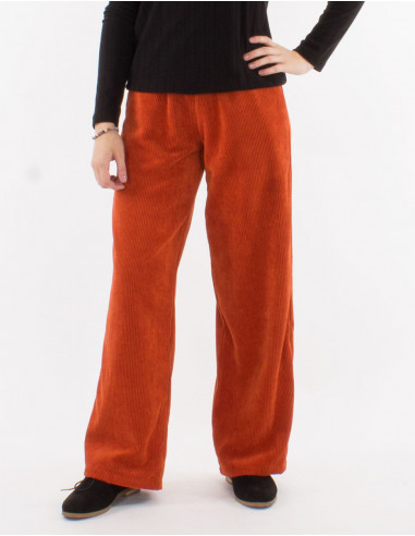 Corduroy 88% polyester 12% polyamide large pants