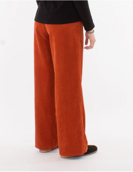 Corduroy 88% polyester 12% polyamide large pants