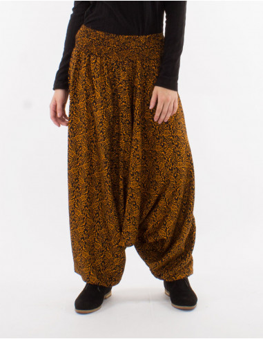 Sarouel viscose 3 en 1 imprimé indien