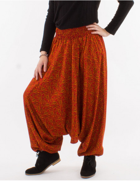 Sarouel viscose 3 en 1 imprimé indien