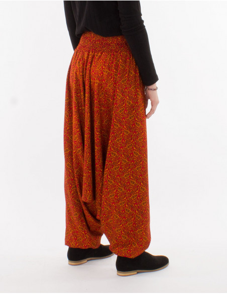 Sarouel viscose 3 en 1 imprimé indien