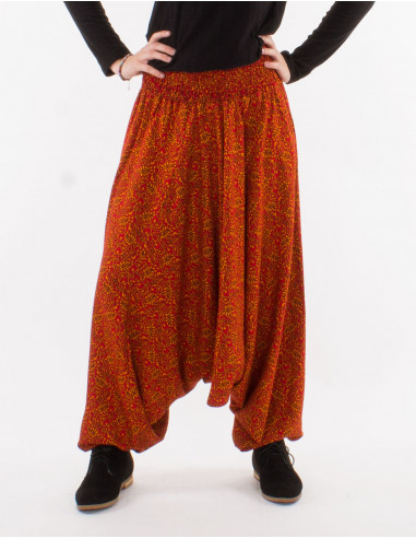 Sarouel viscose 3 en 1 imprimé indien