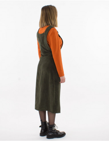 Corduroy 88% polyester 12% polyamide dress