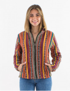 Veste Coton Zip Doublee Polaire Gueri A