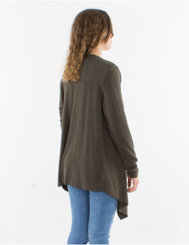 Knitted 74% rayon 21% polyester 5% elastane jacket