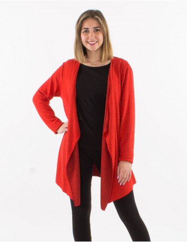 Knitted 74% rayon 21% polyester 5% elastane jacket