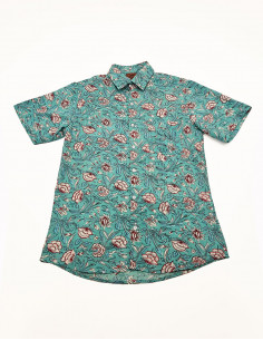 Chemise homme coton léger manches courtes 2