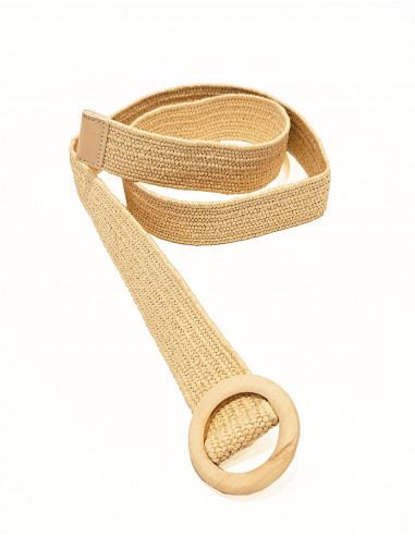 Ceinture polypropylène tresse boucle ronde