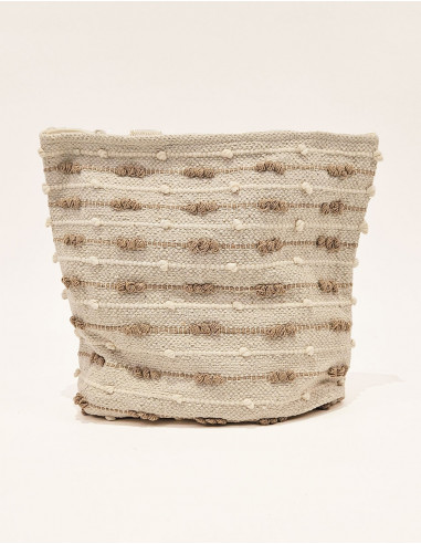 Sac coton macramé avec doublure 45X45CM