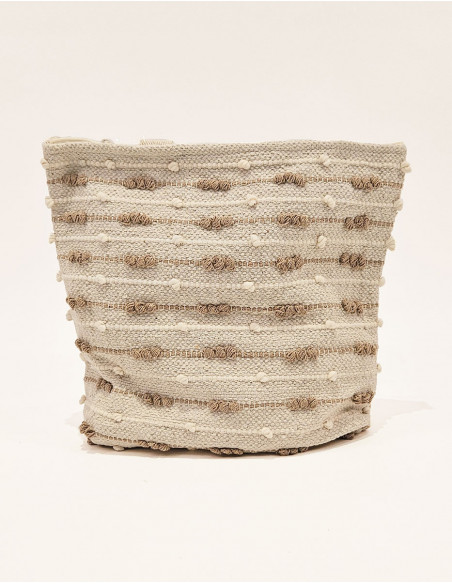 Sac coton macramé avec doublure 45X45CM